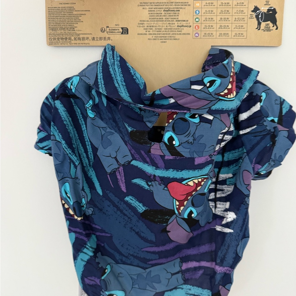 Blue and Purple Graphic Dog Shirt